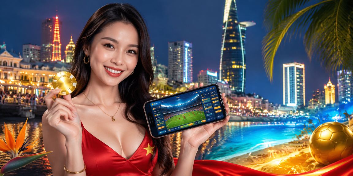 Không khí lễ hội cá cược thể thao tại TP. Hồ Chí Minh với người dùng theo dõi kết quả trên điện thoại